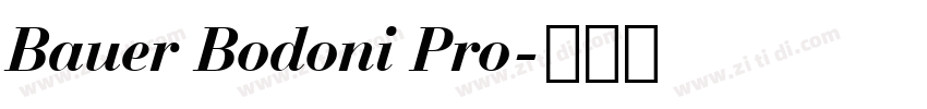 Bauer Bodoni Pro字体转换